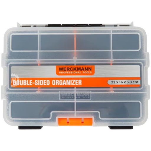 ORGANIZER DWUSTRONNY Z PRZEGRODAMI DO GARAŻU WERCKMANN 22 x 16 x 5.8 cm
