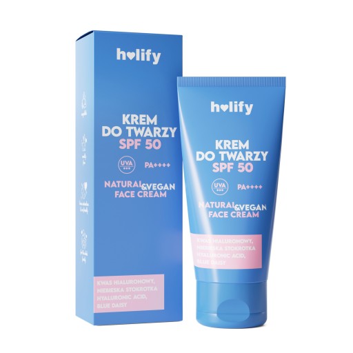 Holify Krem do twarzy SPF 50 Hialuronowy 50ml