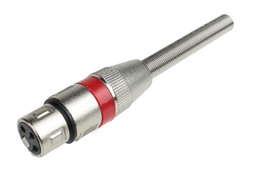 Gniazdo XLR na kabel M160 czerwone/ 2993