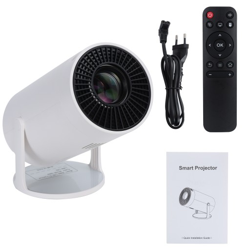 Mini projektor LED, WiFi 6, Bluetooth, 4,0, 100-calowy wyświetlacz, obrót o 180°