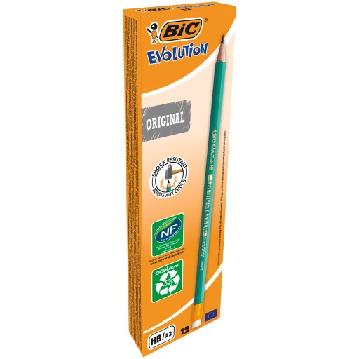 Ołówek BIC ecolutions z gumką opak 12szt 16434