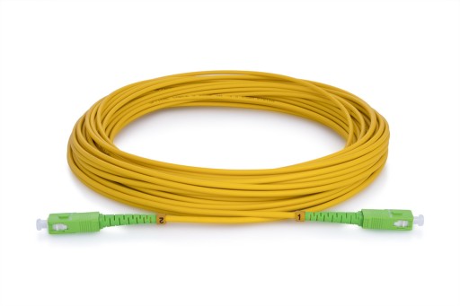 Patchcord światłowodowy ConnLink SILVER SC/APC-SC/APC, G652D, SIMPLEX, 20M