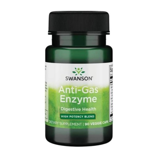 Swanson Anti Gas Enzyme gazy wzdęcia 90 kapsułek