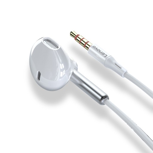 Lenovo XF06 3,5 mm słuchawki przewodowe białe
