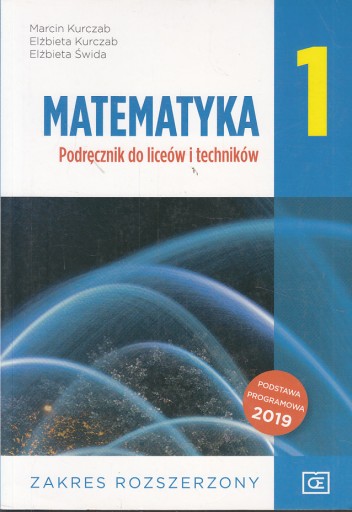 MATEMATYKA 1 PODRĘCZNIK ROZSZERZONY * OE PAZDRO *1