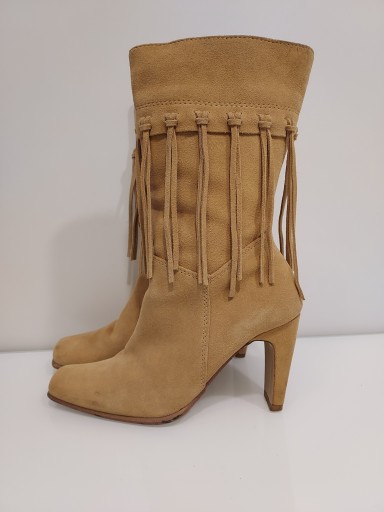 DOROTHY PERKINS zamszowe ocieplane kozaki 38