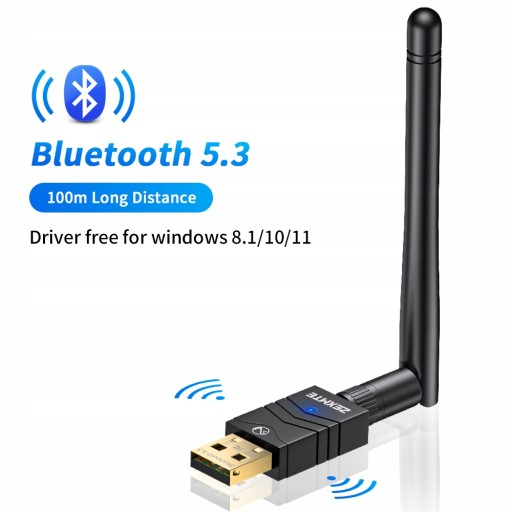 Zexmte 100M Bluetooth 5.3 Adapter Free Driver USB