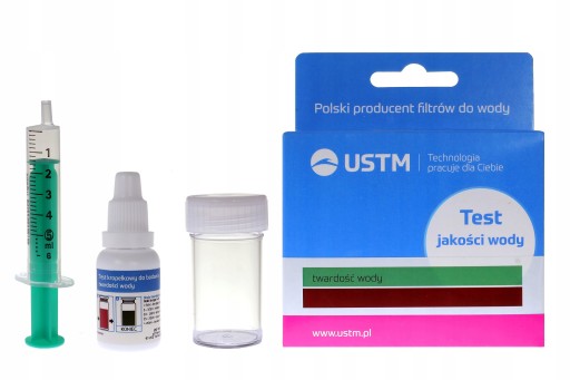 TEST JAKOŚCI TWARDOŚCI WODY TESTER KROPELKOWY USTM