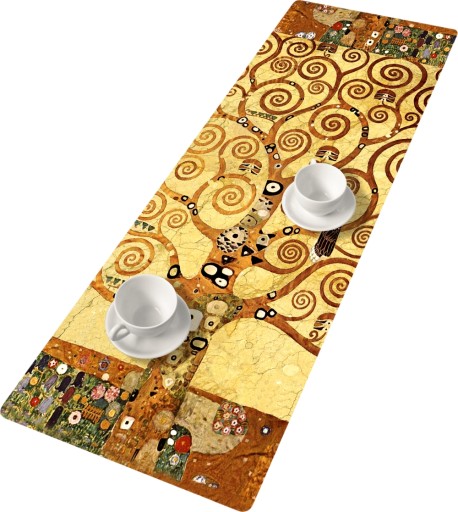 Bieżnik na stół, ławę Bertoni filcowy z nadrukiem ARTDECO - 115x40 cm