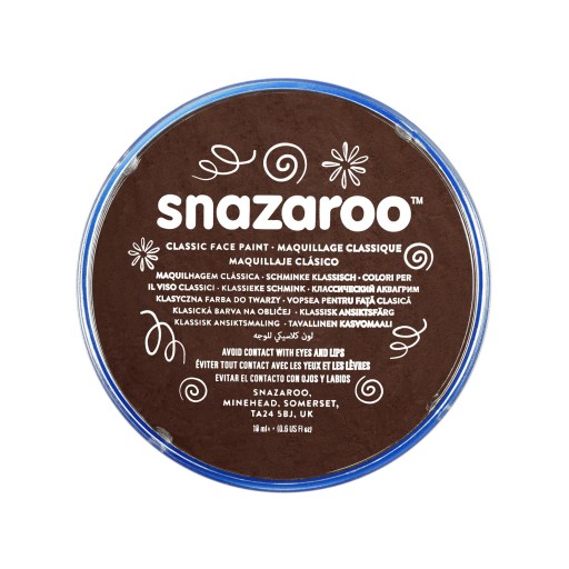 Farba do malowania twarzy - Snazaroo - Dark Brown