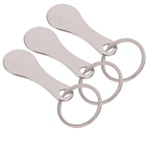 Grocery Trolley Outdoor Plug Key Ring Token 3 Pcs