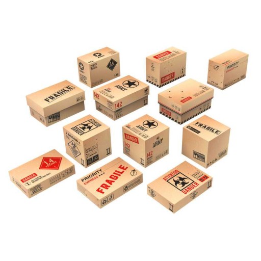 Miniature Printed Boxes - Small - pudełka