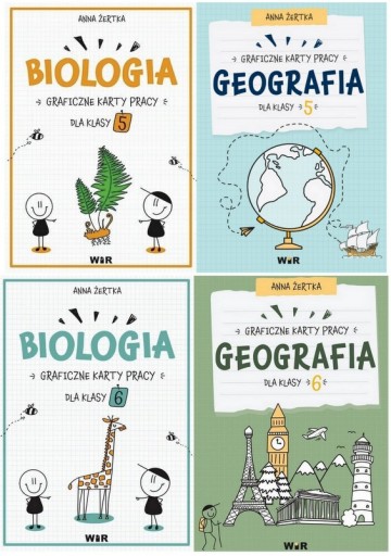 BIOLOGIA + GEOGRAFIA graficzne karty pracy kl 5-6