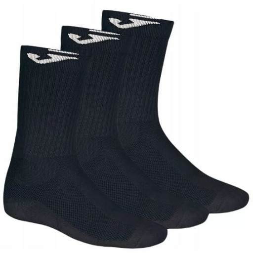 Skarpety tenisowe Joma Long Socks black 3szt 39-42