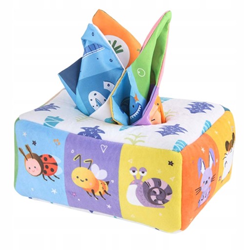 Montessori Tissue Box Toys Chusty do żonglowania