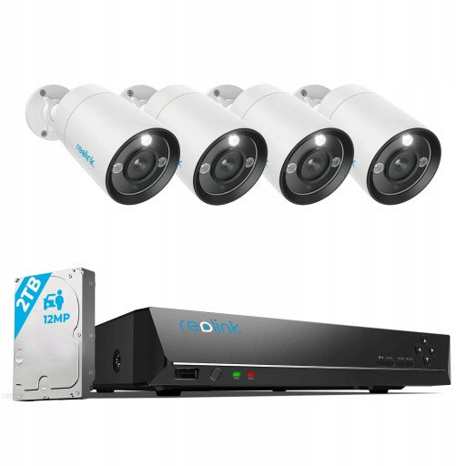 Zestaw do monitoringu Reolink RLK8-1200B4-A 2,8mm