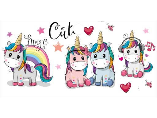 Mata Ochronna na Biurko Ikea dziewczynki unicorn
