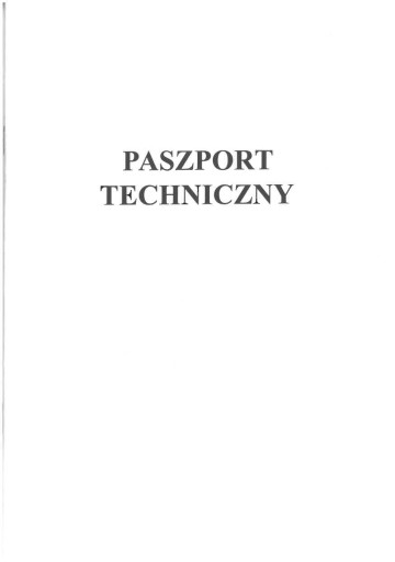 PASZPORT TECHNICZNY A-5 16stron