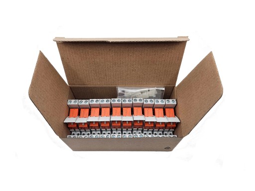 przekaźnik 24V DC / 2x8A 250V AC - na szynę DIN - 10 kompletów
