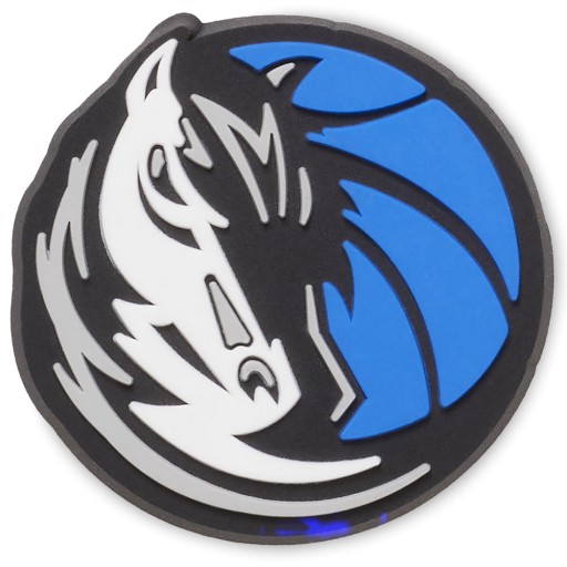 PRZYPINKA DO BUTÓW I KLAPEK JIBBITZ CROCS OZDOBA PIN NBA DALLAS LOGO