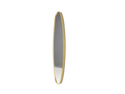 Podłużne lustro w złotej ramie 25x119x4 16F-572