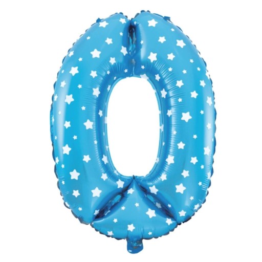 Balon foliowy niebieski 40cm Litera O