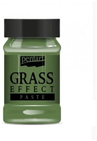 PASTA efekt trawy ZIELONA Nasycona 100 ml Pentart na BAZIE WODY Wytrzymała