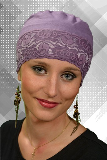 Turban ŚPIOSZEK Z KORONKĄ Turbany Lidia b/1/14
