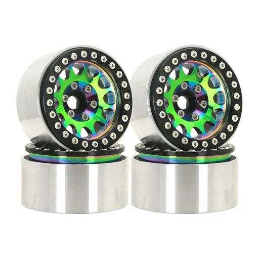 4x12mm Hex RC Koła Felgi 1,9-calowe Aluminiowe Koła Beadlock Felgi Styl B