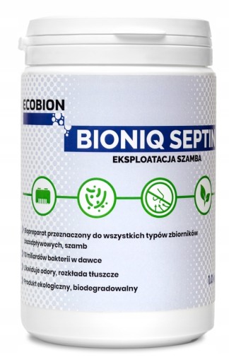 Preparat do szamba granulat Ecobion 1 kg -ZAPAS NA ROK - BIONIQ SEPTIN