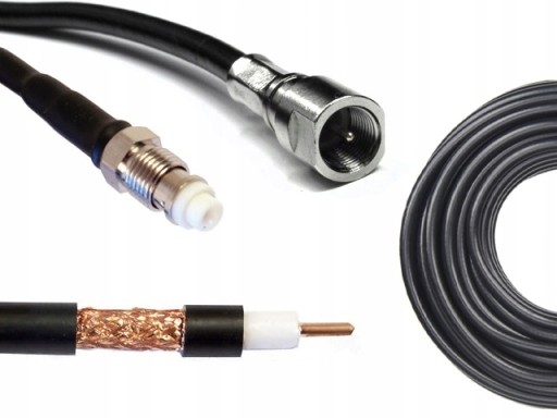 KONEKTOR ANTENOWY 5m WTYKI FMEm-FMEż KABEL SRF240