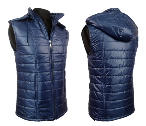 KAMIZELKA PIKOWANA KAPTUR BEZRĘKAWNIK 4XL 56 58