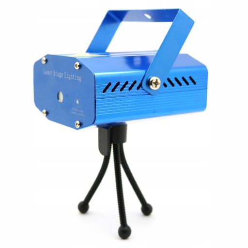 MINI PROJEKTOR LASEROWY LASER 3D DYSKOTEKOWY KROPKI DISCO DO POKOJU LED