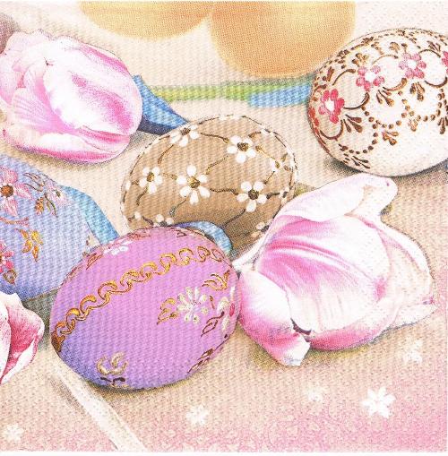 Serwetka decoupage 56W Wielkanoc pisanki 1szt