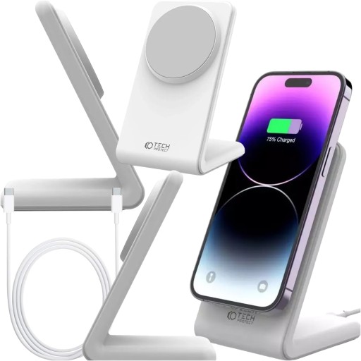 ŁADOWARKA INDUKCYJNA MAG SAFE 15W DO IPHONE 12 13 14 15 STANDBY MODE iOS17