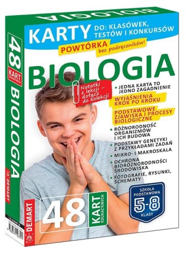 Biologia - karty edukacyjne Aneta Letkiewicz