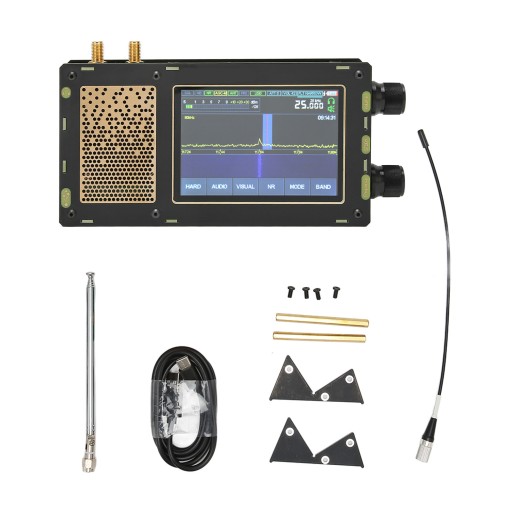 dsp sdr odbiornik 50khz do 2ghz 3.5in ekran dotykowy 3600mah bateria am ssb