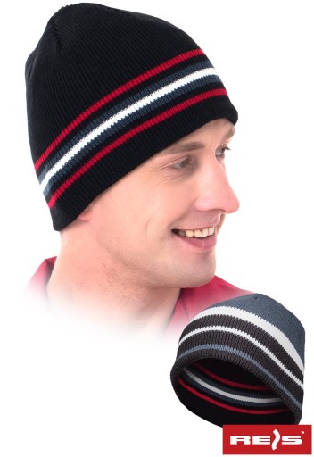 Czapka zimowa ocieplana dwustronna CZBADU MC Reis