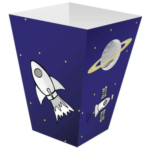 PUDEŁKA popcorn słodycze KOSMOS PAPIEROWE