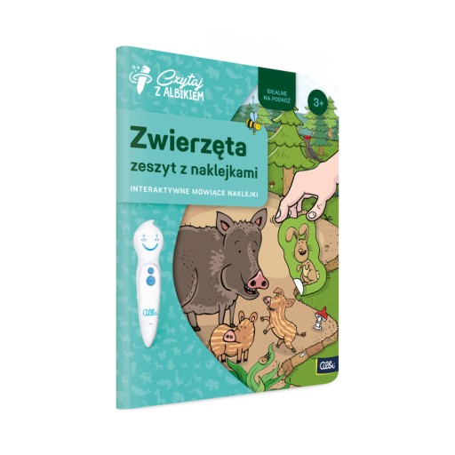 ZWIERZĘTA - INTERAKTYWNY ZESZYT Z NAKLEJKAMI - CZYTAJ Z ALBIKIEM - ALBI