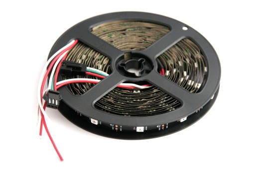 LED RGB WS2812B Black Strip 5m 30LEDs/m