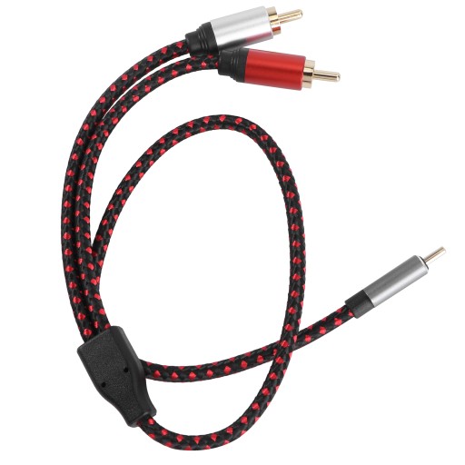 KABEL AUDIO TYPU C 2RCA MĘSKI