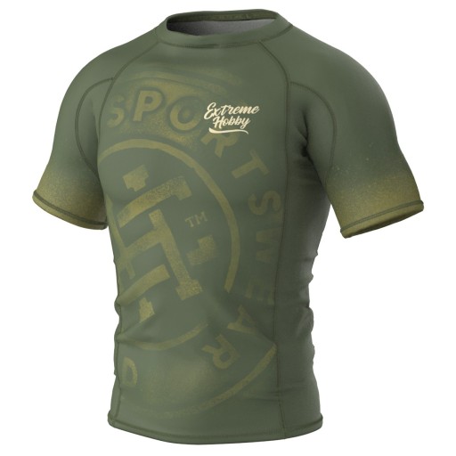 Koszulka EXTREME HOBBY Treningowa Męska Rashguard na siłownię BADGE 3XL