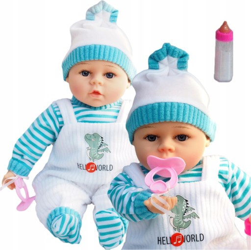 BOBAS LALKA MÓWI I ŚPIEWA PO POLSKU INTERAKTYWNA BABY SMOCZEK BUTELKA NEW