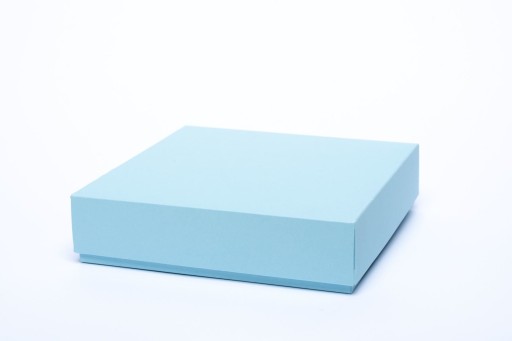 Pudełko na kartkę błękitne wysokie 16cm GoatBox