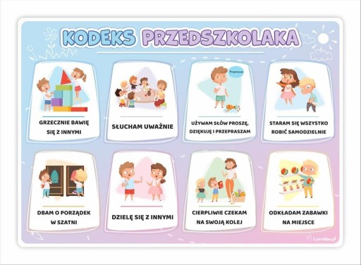 PLAKAT EDUKACYJNY - KODEKS PRZEDKOSZLAKA A3