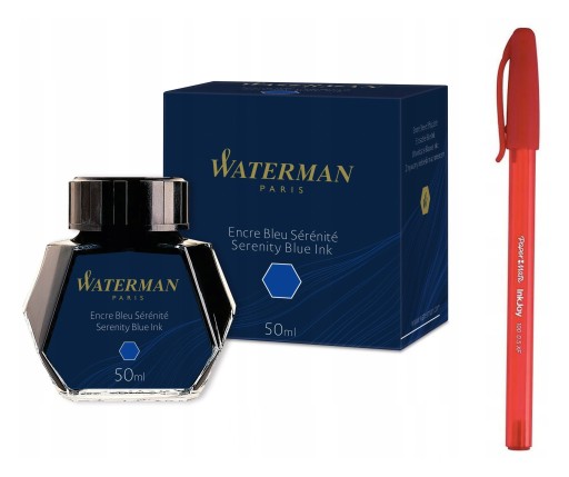WATERMAN atrament do pióra NIEBIESKI serenity blue