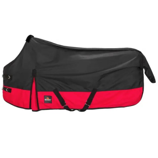 Derka padokowa dla konia START 2-tone 0g 600d z nylonem czarna czerwona 145