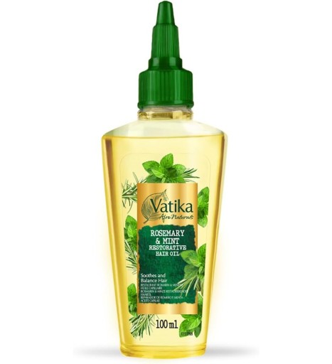 Vatika Afro Naturals Olejek do włosów z rozmarynem i miętą 100ml.