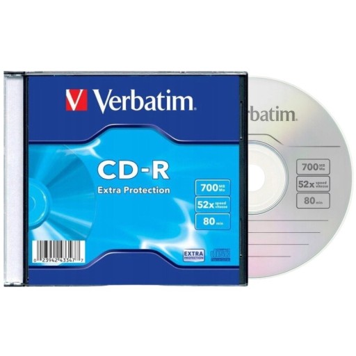 Płyta CD-R Slim Extra Protect 700MB x52 80 min Verbatim